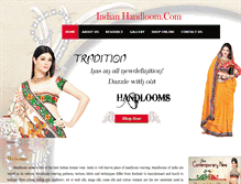 Tablet Screenshot of indianhandloom.com